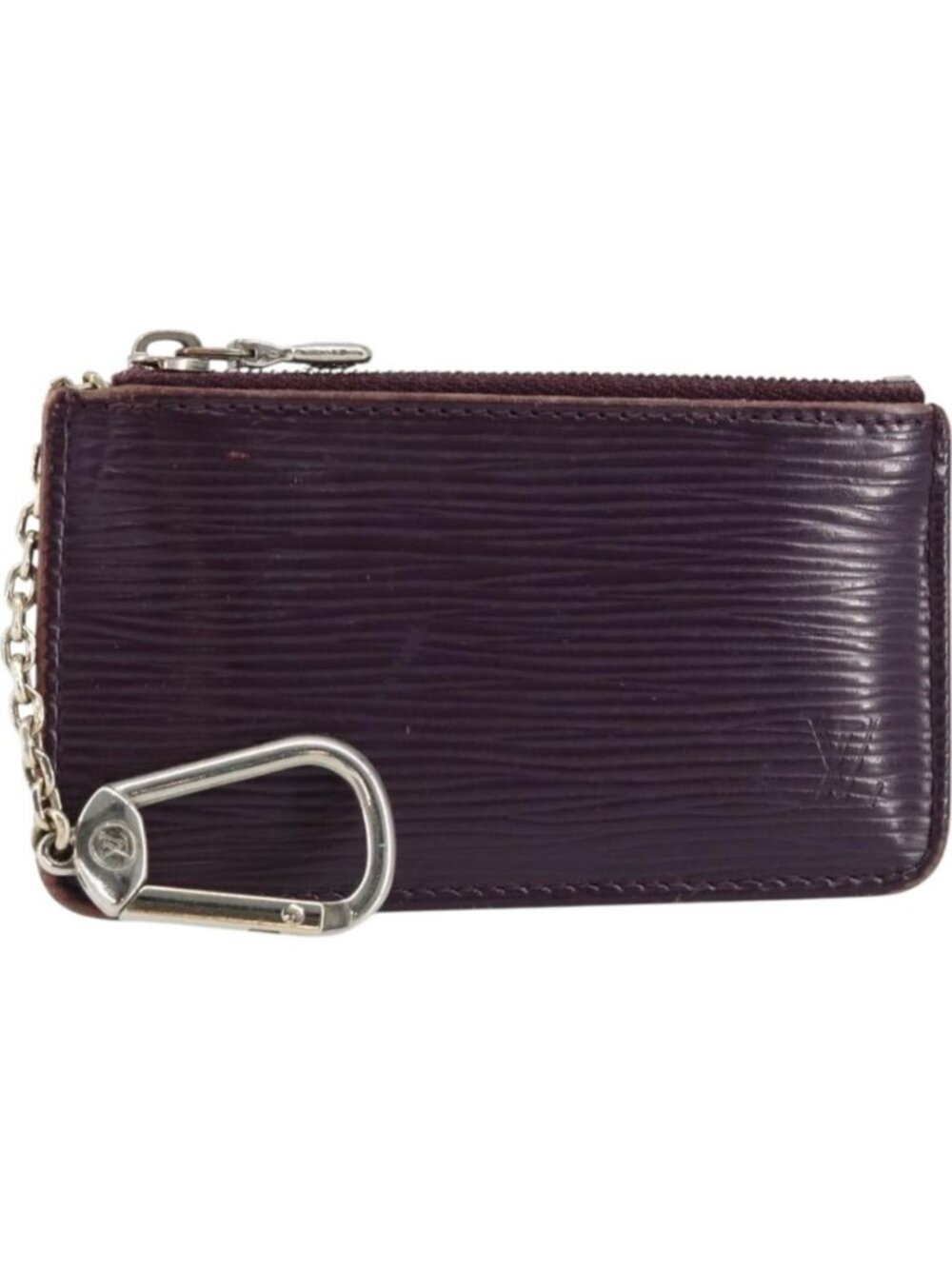 LOUIS VUITTON Epi Pochette Cles NM Coin Purse Purple M6660K